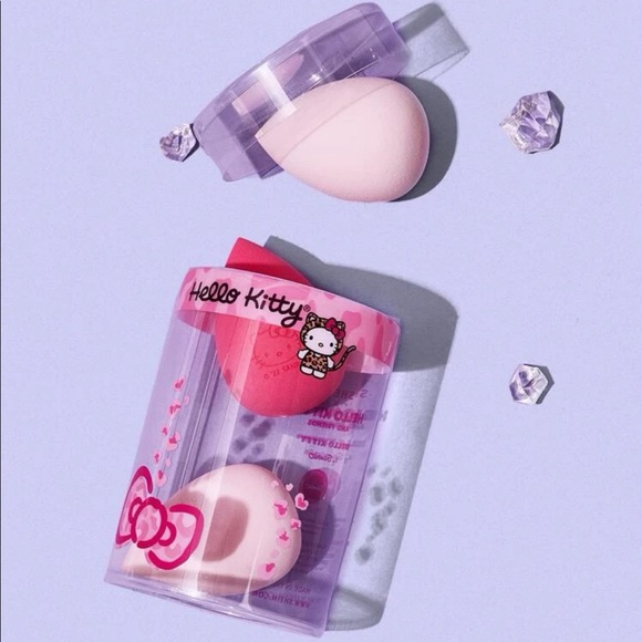 NEW•LIMITED EDITION• SANRIO HELLO KITTY MAKE UP SPONGE 3-PACK•NEW - Picture 11 of 12